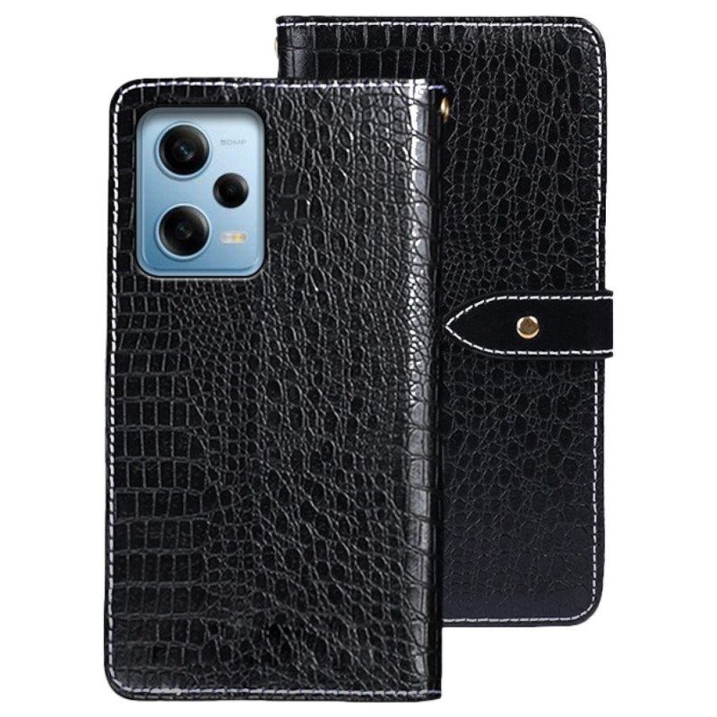 Nahkakotelo Xiaomi Redmi Note 12 Pro Idewei Krokotiili