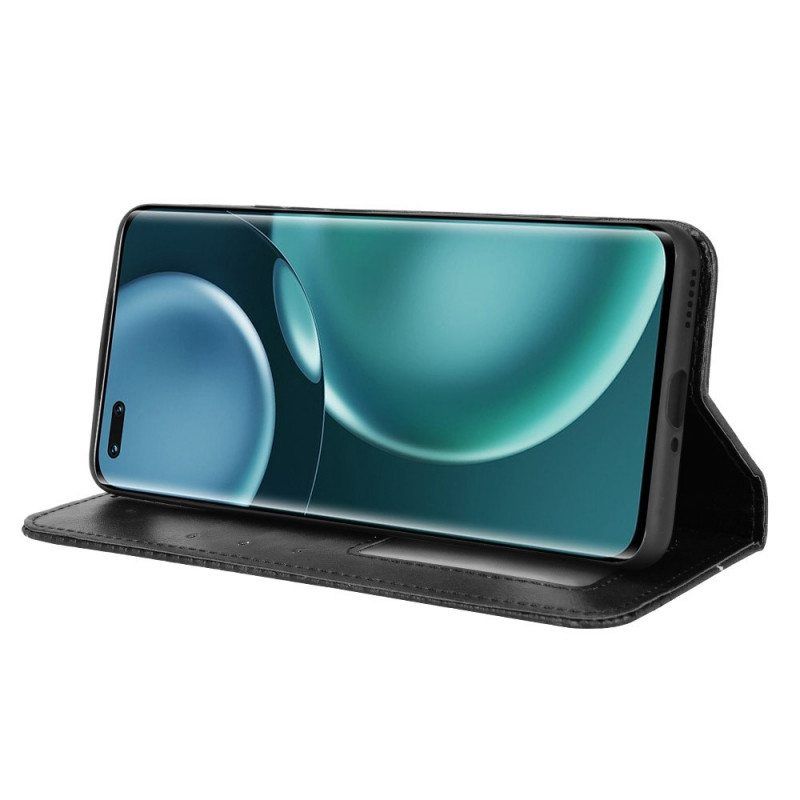 Puhelinkuoret Honor Magic 4 Pro Kotelot Flip Tyylitelty Nahkatyyli