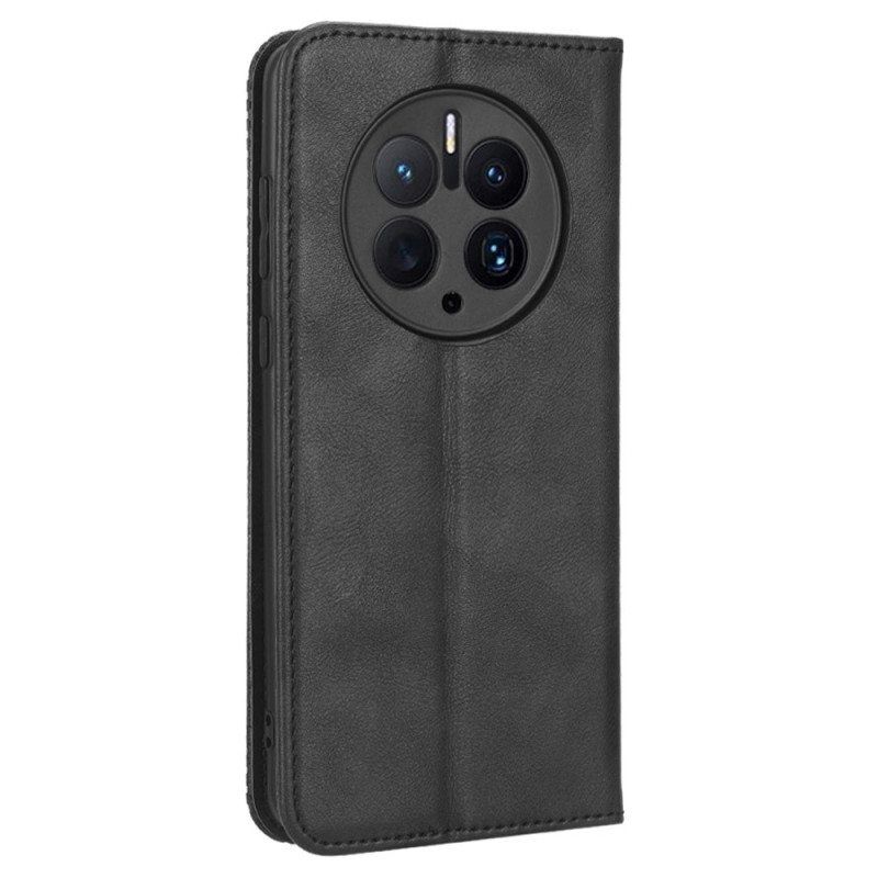 Puhelinkuoret Huawei Mate 50 Pro Kotelot Flip Vintage Nahkatyyli