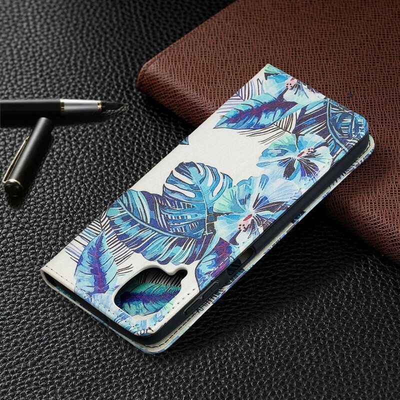 Puhelinkuoret Samsung Galaxy M12 / A12 Kotelot Flip Lehdet