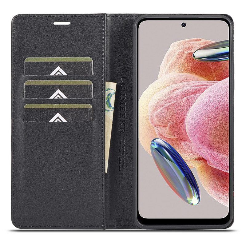Puhelinkuoret Xiaomi Redmi Note 12 4G Kotelot Flip Hiilikuitu Lc.imeeke